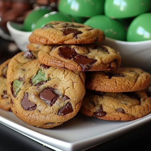 Swirls of green, silver, and black in chocolate chip cookies inspired by the Eagles team colors.